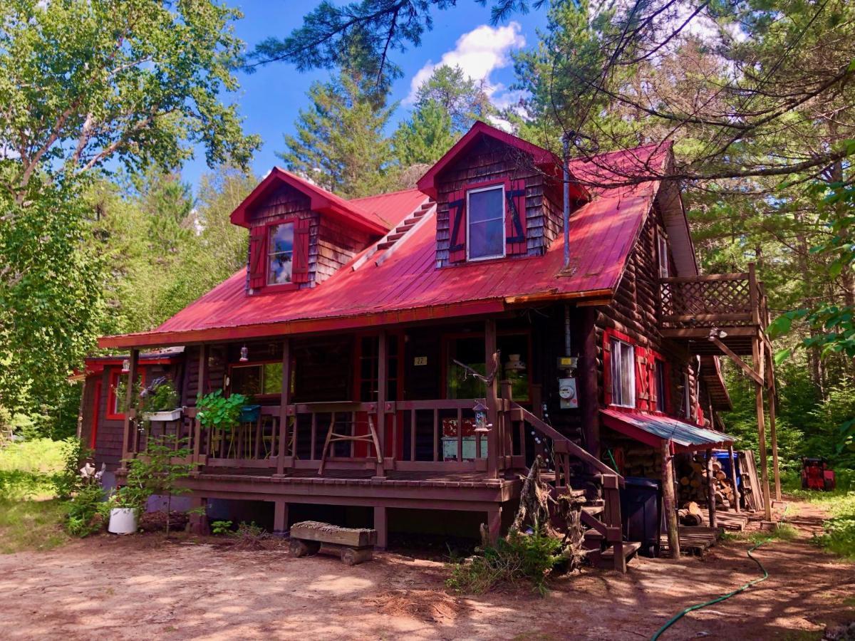 Chalet En Bois Rond Mauricie Saint-Alexis-des-Monts Ngoại thất bức ảnh