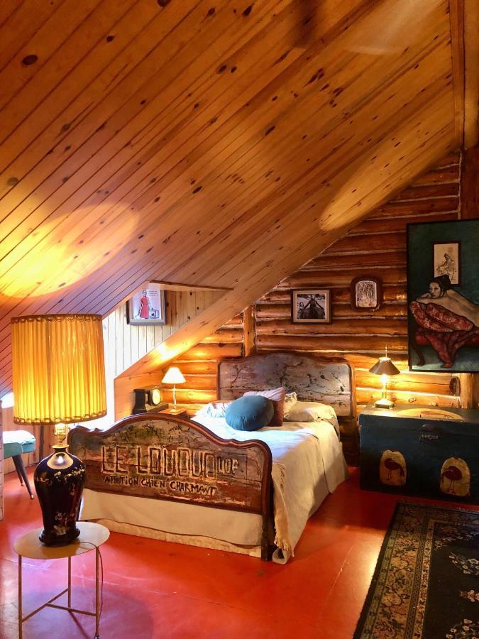 Chalet En Bois Rond Mauricie Saint-Alexis-des-Monts Ngoại thất bức ảnh