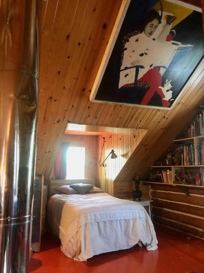 Chalet En Bois Rond Mauricie Saint-Alexis-des-Monts Ngoại thất bức ảnh